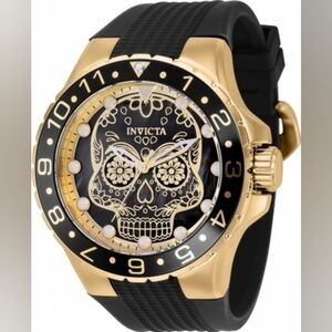 NEW NIB‎ Invicta Pro Invicta Men's Aviator Dia De Los Muertes Watch Quartz 36854